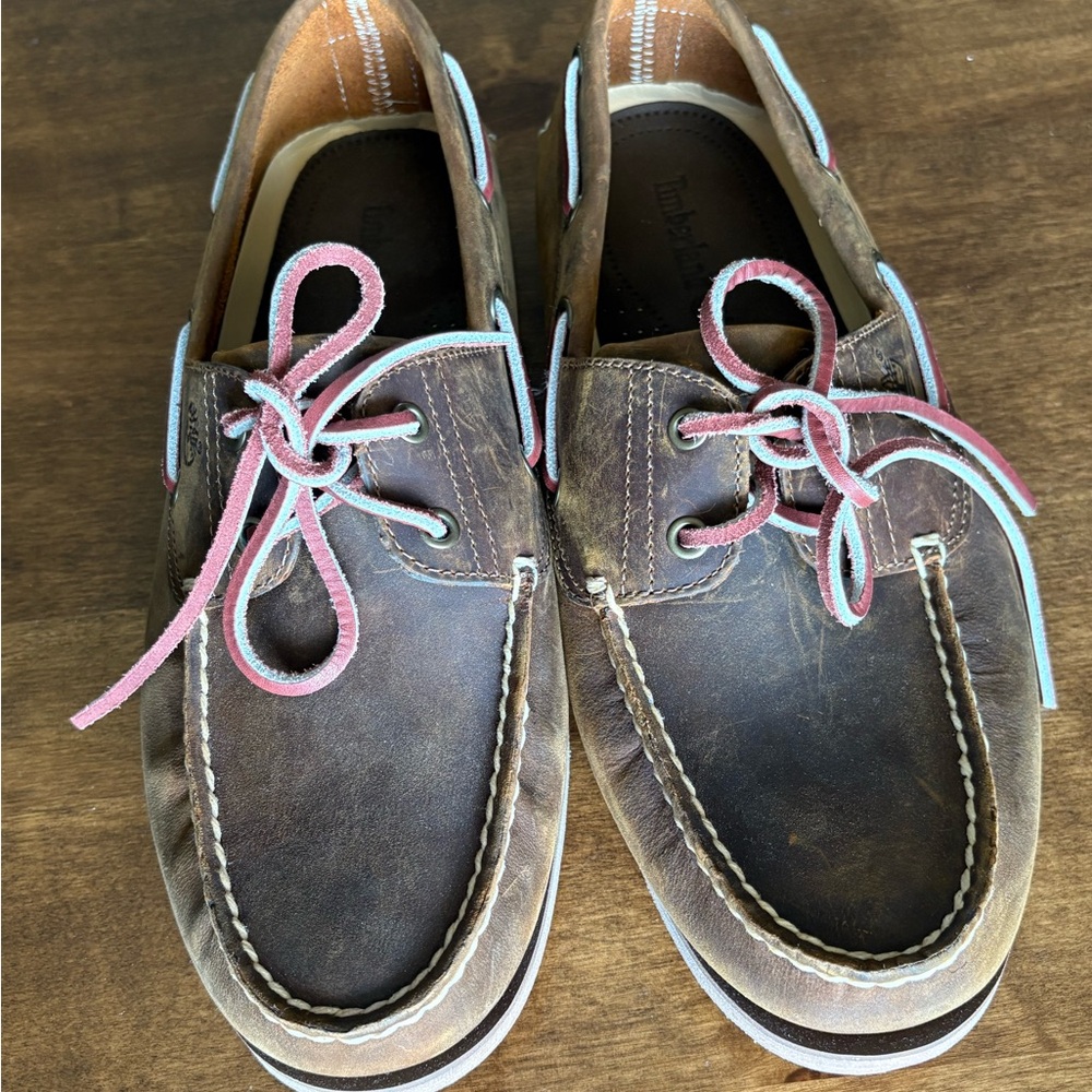 Timberland Men's Dark Brown Boat Shoes
